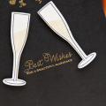 Supplies

Stamps: Propose a Toast
Ink: Versarmark, True Black, Fine Linen
Cardstock: Rustic White, True Black
Dies: Propose a Toast
Other: gold embossing powder
