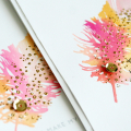 Watercolor Feather card set