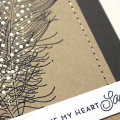 Simple You Make My Heart Soar Card - detail