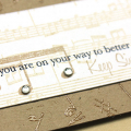 Just Keep Singing Card - detail