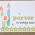 Porter's 2nd Birthday Card