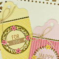 Stamps: Four Square, Faux Ribbon, Best is Yet To Be, Tag-its #3, 

Tag Sale #12
Cardstock: Sweet Blush, Fine Linen, Lemon Tar