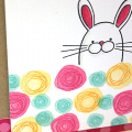 Flowers for Easter Bunny Card - detail