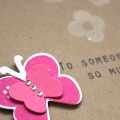 Butterflies for Someone Special Card - detail