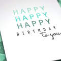 Happy Birthday to You Card - detail