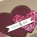 You & Me Valentine's Day Card - detail