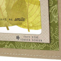 You Make Me Smile Leaves Card - detail