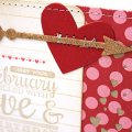 February Birthday Card - detail