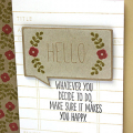 Hello Be Happy Card