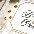Bride & Groom Luxe Letterpress Card - detail