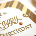 Happy Birthday Luxe Letterpress Card - detail