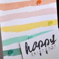Striped Happy Birthday Card