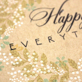 Simple Happy Everything Card - detail