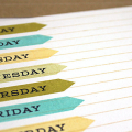 Days of the Week Journal Card - detail