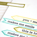 You + Me Journal Card - detail