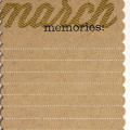March Memories Journal Card