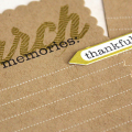 March Memories Journal Card - detail