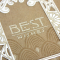 Best Wishes Card - detail