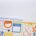 Hand Stamped Happy Birthday Card