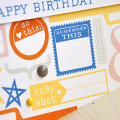 Hand Stamped Happy Birthday Card Detail