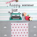 Teacher, Happy Birthday card