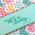 Happy May Birthday card