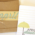 April Showers Journal Card & Pocket