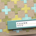 Thank You Quilt Card - detail