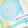 Supplies

Stamps: Botanical Blocks, Birthday Classics: May
Ink: true black, versamark, tropical teal, aqua mist, simply chartreuse
Cardstock: white
Patterned Paper: lemon tart