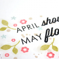 May Flowers Card - detail