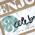 Enjoy & Celebrate Card - detail
