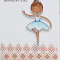 Supplies

Stamps: Background Basics: Venice, Ballerina Beauty
Ink: Fine Linen, Melon Berry, Aqua Mist, Copic Markers, Dark Chocolate
Cardstock: Rustic White
Dies: Ballerina Beauty