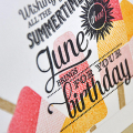 Summertime Fun Birthday Card Detail