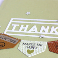 Tabbed Thanks Card - detail