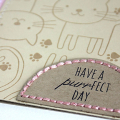 Cat Print Card - detail