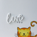 love you kitty card