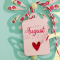 Happy August Birthday card