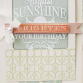 Happy August Birthday Card