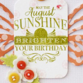 Happy August Birthday Card
