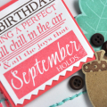 Notebook Birthday detail