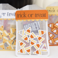Supplies

Stamps: Keept It Simple: Halloween

Cardstock: Orange Zest, White, Harvest Gold

Patterned Paper: Summer Sunrise bitty dot

Ink: True Black

Dies: Candy Corn Collage, Journal...