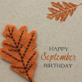 Happy September Birthday Card