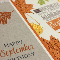 September Birthday Cards - detail