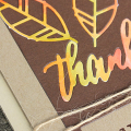 Thankful for Family Card - detail