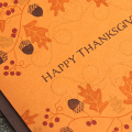 Autumn Thanksgiving Card - detail