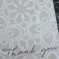 Medallion Patterned Thank You Card - detail