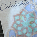 Stained Glass Celebrate Card - detail