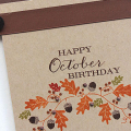 Happy October Birthday Card