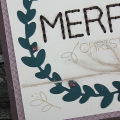 Rustic Merry Card - detail