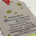 Fall Jane Austen Bookmark - detail